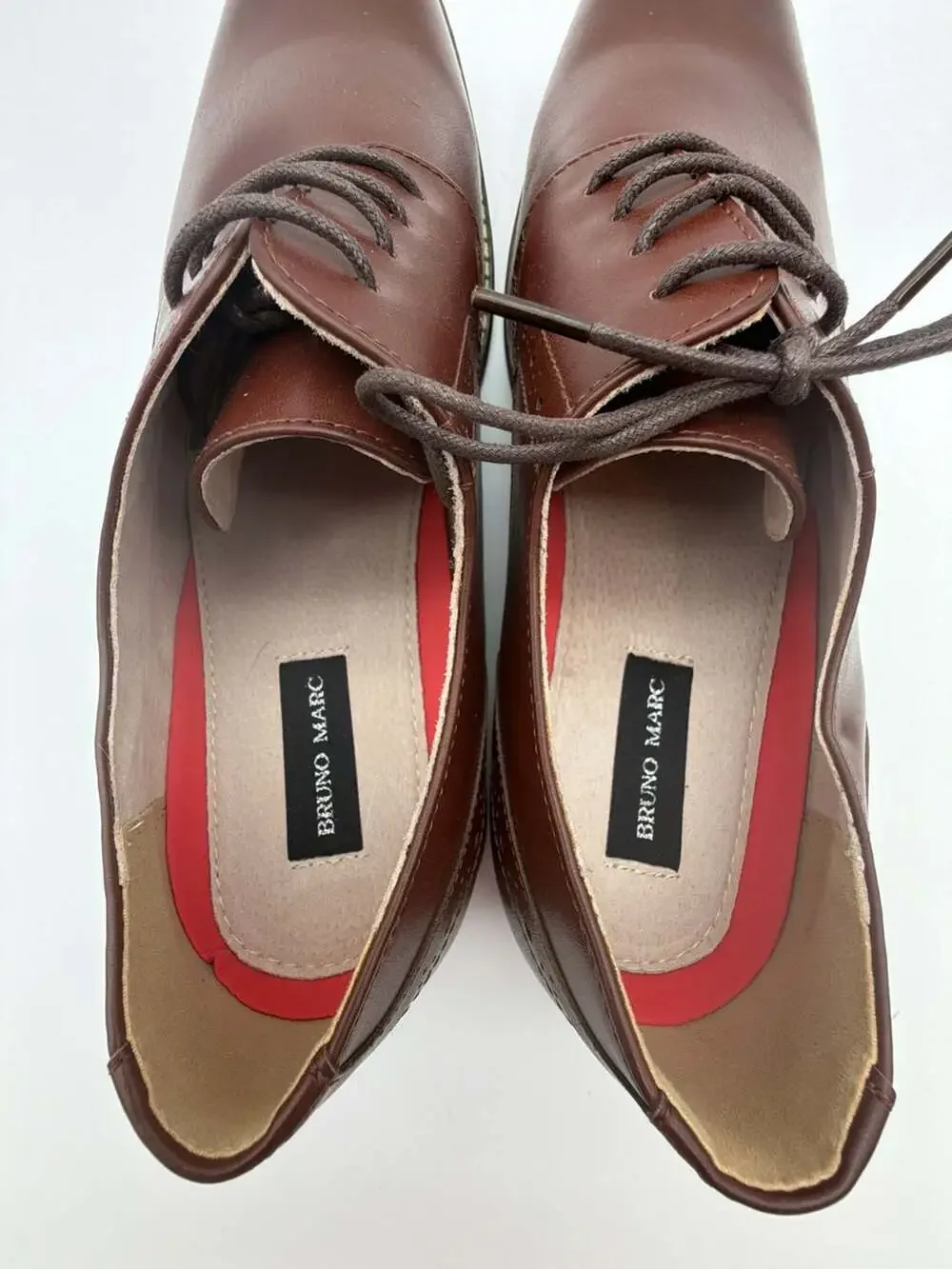 Bruno Marc Men's Lace-Up Classic Brogue Oxford Dress Shoes in Dark Brown